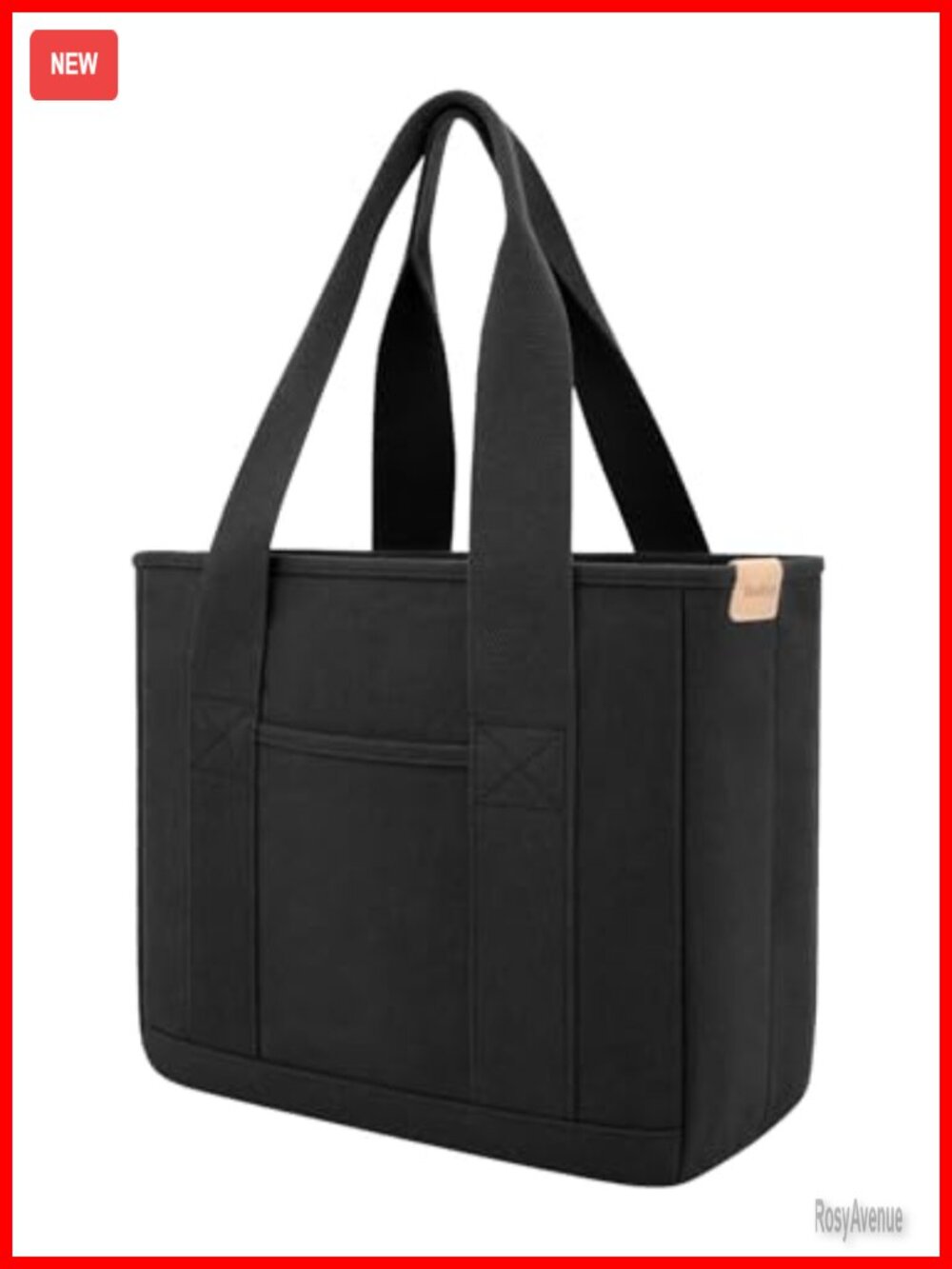 16oz Canvas Tote Bag Multi Pocket Work Bag for Women